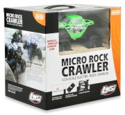 Box s Losi Micro Rock Crawlerem 1:24 s karoserií v zelené barvě. Bind'n'Drive, tedy bez vysílačky.