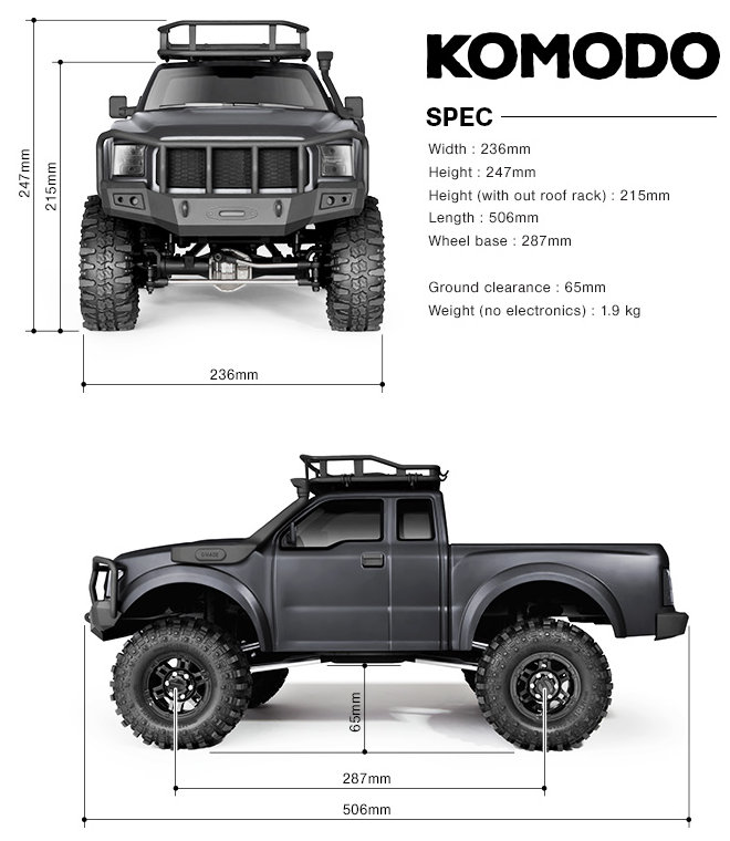 GMADE Komodo Kit na podvozku GS01 (GM54000)