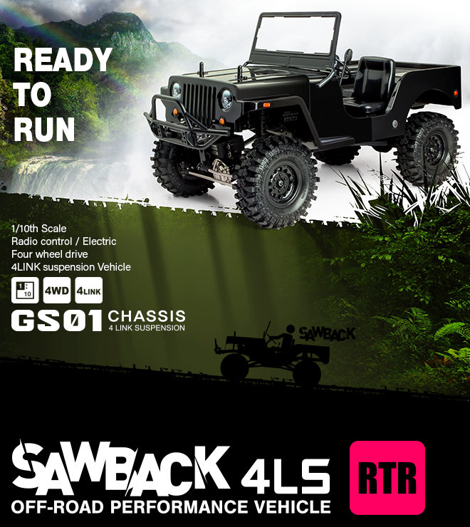 GMADE Sawback 4LS RTR Red & Black