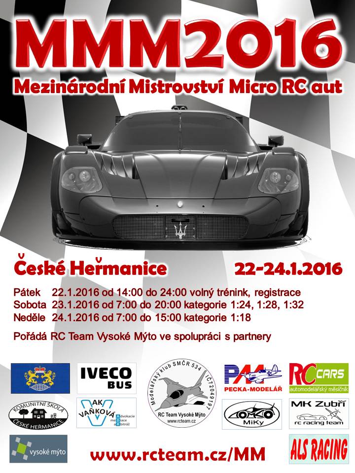 Mezinárodní Mistrovství Micro RC aut MMM2016