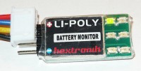 Hextronik LI-POLY monitor - měření 1S