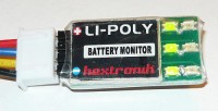Hextronik LI-POLY monitor - měření na 3S akumulátoru