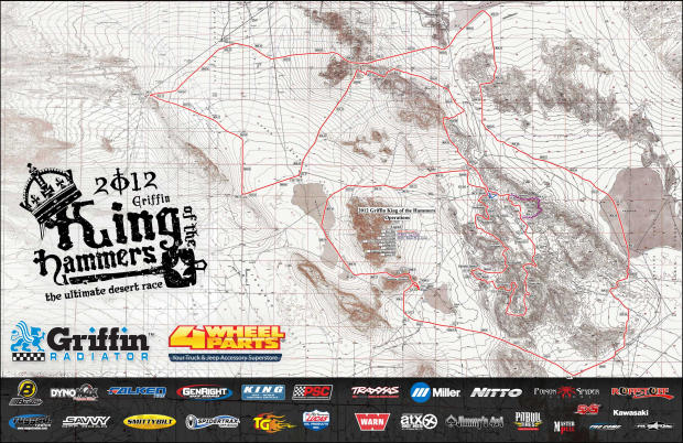 King of the Hammers mapa