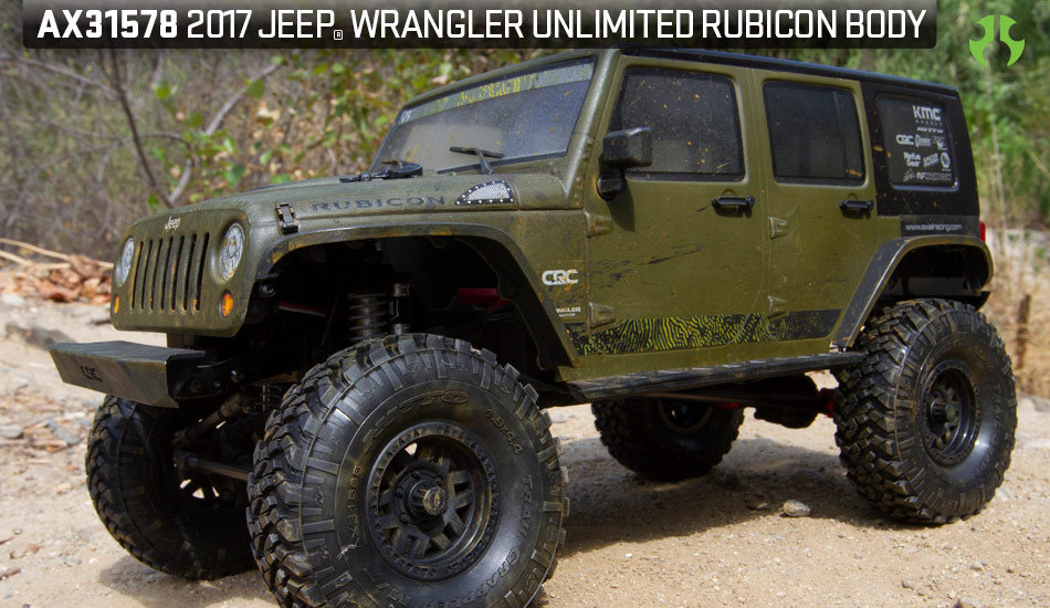 Axial 2017 Jeep Wrangler Unlimited Rubicon Hardtop Body