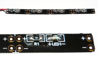 Slim LED set - pásek se čtyřmi LED a detail pásku