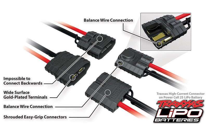 Traxxas High-Current 2nd Generation Connector - 2S LiPo